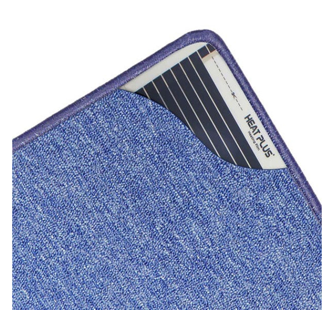 Мобільний теплий килимок 530 x 430 мм (синій)