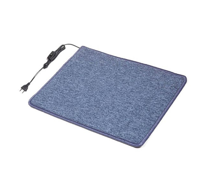 Теплий килимок для підлоги 530 x 630 мм (синій)