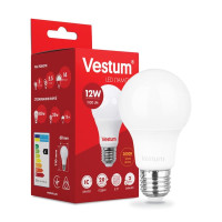 Світлодіодна лампа VESTUM A60 12W 3000K 220V E27 1-VC-1104