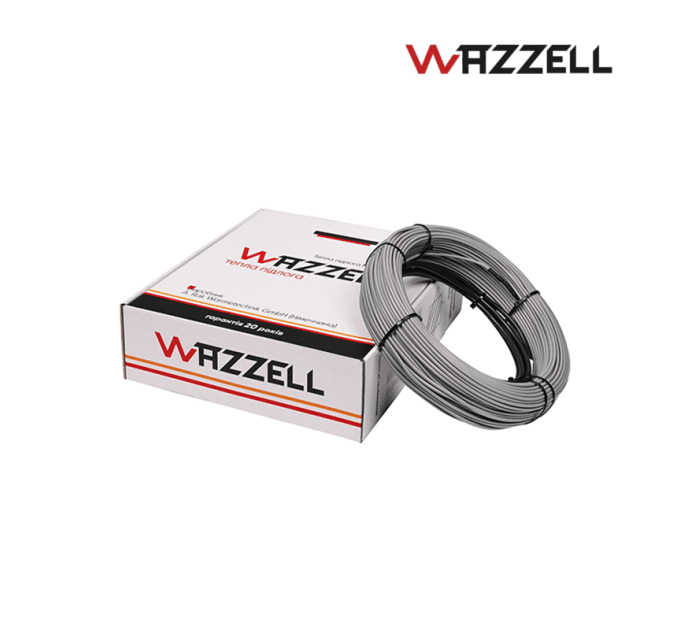 Нагрівальний кабель Wazzell  Easyheat,2000 Вт, (10.0-11.8м²), 20 Вт/м.п, 100,0 м