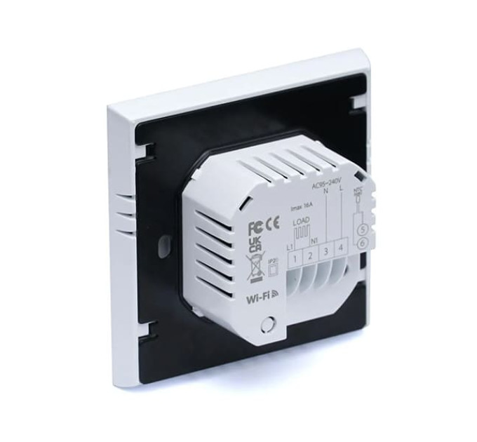 Сенсорный программируемый терморегулятор для теплых полов Heat Plus BHT-6000 White (Wi-Fi)