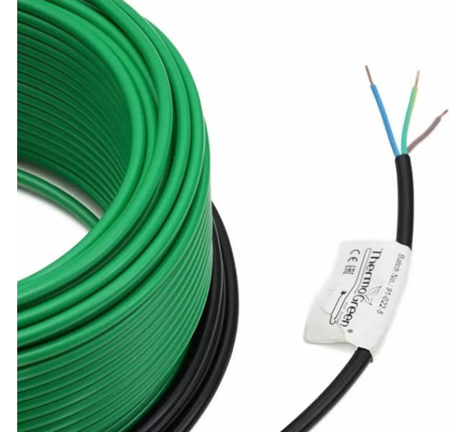Нагрівальний кабель ThermoGreen TGCT20, 700 Вт, (3.5-4.1м²), 20 Вт/м.п, 35,0 м