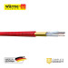 Тонкий Двожильний Нагрівальний Кабель Wärme Twin Flex Cable 225 W (1.2-1.5м²), 15 Вт/м.п, 15,0 м